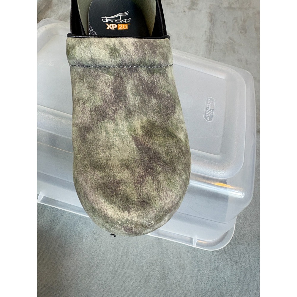 Dansko  XP 20 Professional Camo Clogs Women Suede Slip On Shoes Nurse  Sz 9 / 40 - Picture 12 of 16